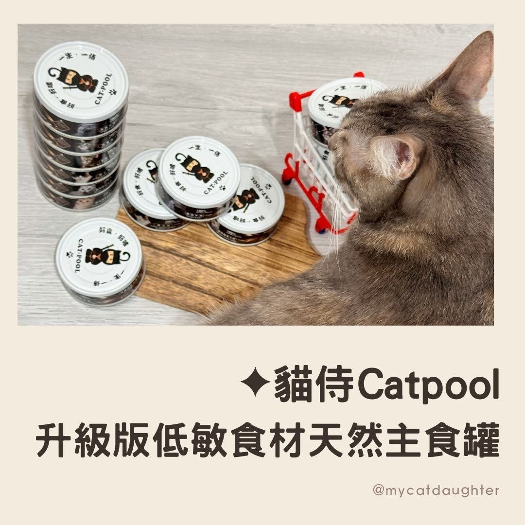 貓侍catpool-升級版低敏食材天然主食罐-無添加人工膠類-貓咪低磷主食罐-LuLu開箱